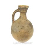 A Large Roman Terracotta Jug With Handle.