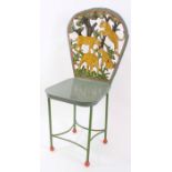 AN UNUSUAL 20TH CENTURY PAINTED CHILD’S CHAIR