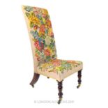 An Edwardian Long Back Prayer Chair