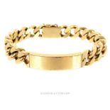 A 9ct Yellow Gold ID Bracelet