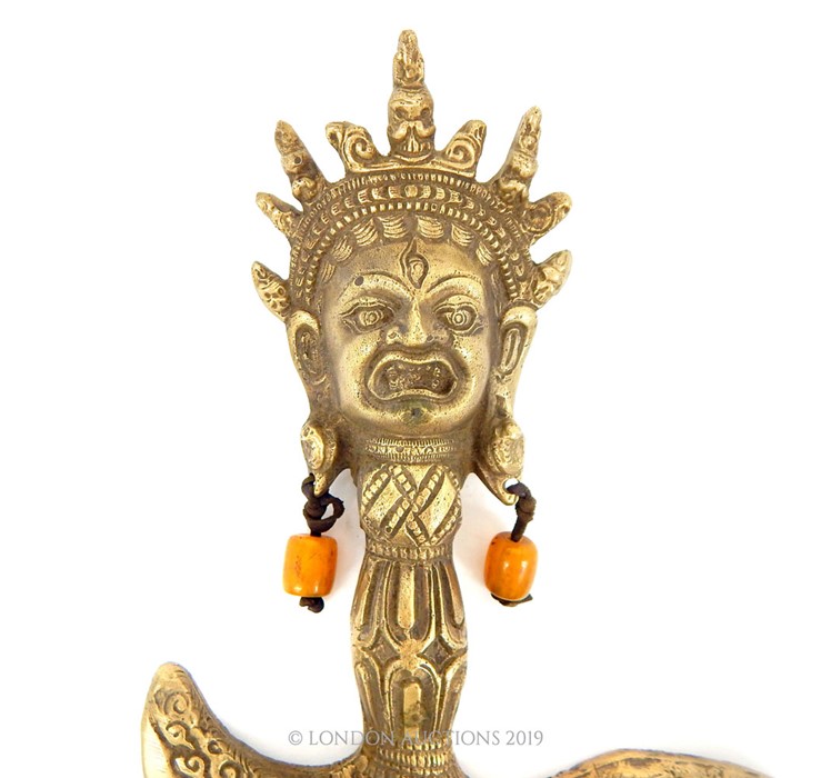 A Bronze Tibetan Phurba. - Image 2 of 3