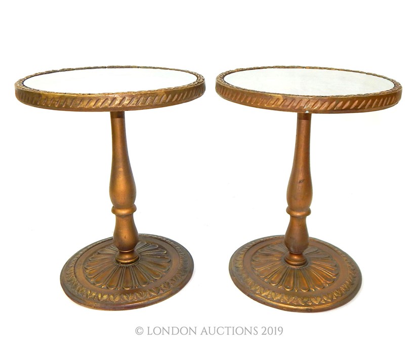 A Pair Of Chinese Style Gilt Sidetables - Image 4 of 4