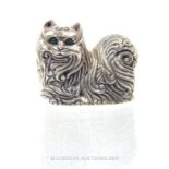 A Caster Sterling Silver Figure Of A Cat,