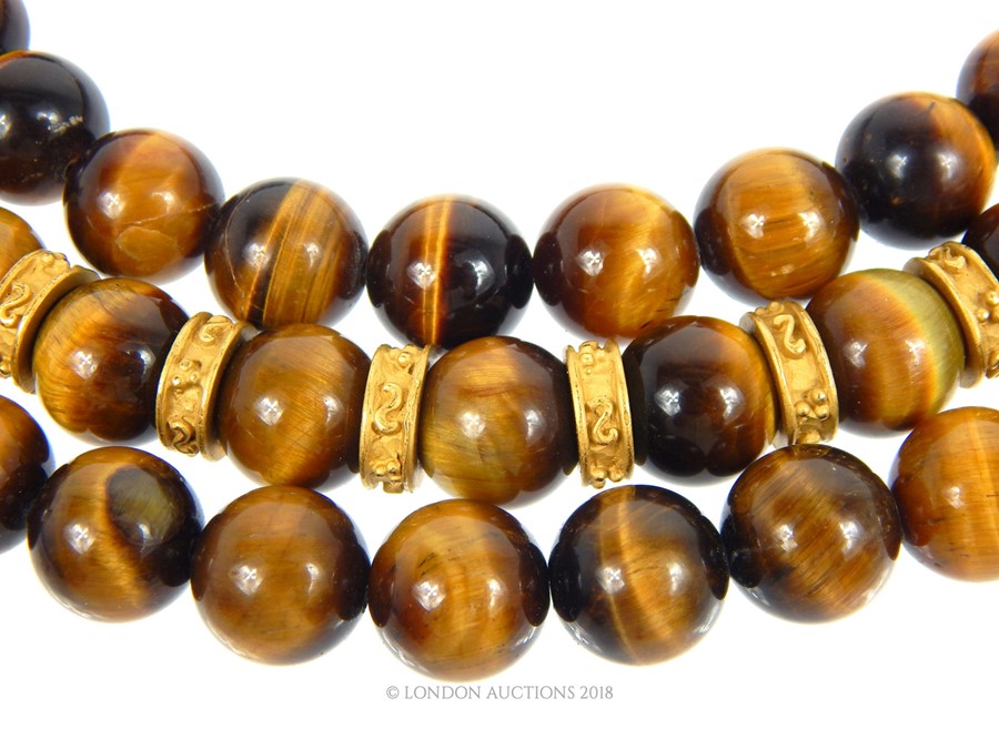 A Tigers Eye Necklace - Image 2 of 3