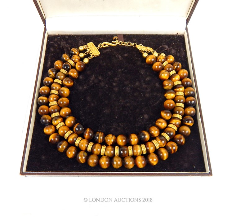 A Tigers Eye Necklace - Image 3 of 3