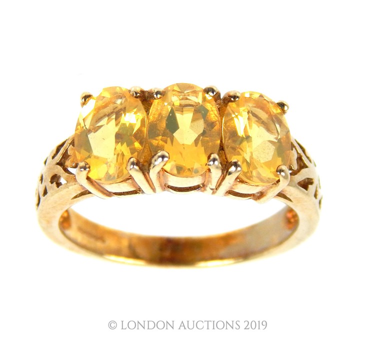 A Vintage 9 Carat Gold Ring.