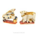 Two Persian Hardstone Animal Carvings