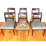 Set of Six Georgian Upholstered Chairs
