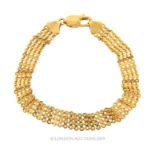 A 9 Carat Gold Chain Link Elegant Bracelet.