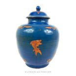 An Early 20th Century Chinese Ginger Jar, Decorated With Fish. H: 26cm W: 19cm.