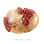 A Chinese Agate Pendant.