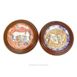 A Pair Of Vintage Chinese Gilt Wall Plates.