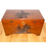 A 19th Century Camphorwood Chest.