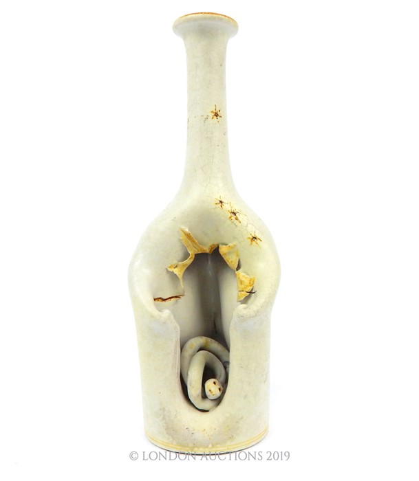 Agenore Fabbri (1911-1998) Albissola Vase, 1940s Painted Ceramic, Signed to the base.