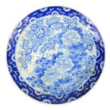 A 19th Century Chinese Blue And White Plate