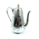 A Victorian Silver Coffee Pot, Hallmarked London 1868