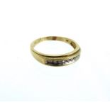 A Vintage 10 Carat Gold Gents Ring Set.