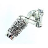 A Silver Plated Horse Head Walking Stick Handle.