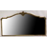 A LARGE AND IMPRESSIVE LATE 19TH/EARLY 20TH CENTURY MIRROR