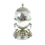 A c1900 Silver Plated Egg Boiler With Spirit Lamp
