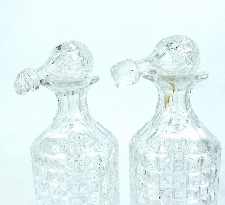 A Late Georgian Tantalus With Three Cut Crystal Decanters - Image 3 of 4