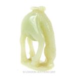 A jade Horse Depicting An Insect On His Back.