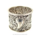 A Sterling Silver Napkin Ring By John Gallimore