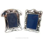 Two Vintage Silver Fronted Photo Frames.