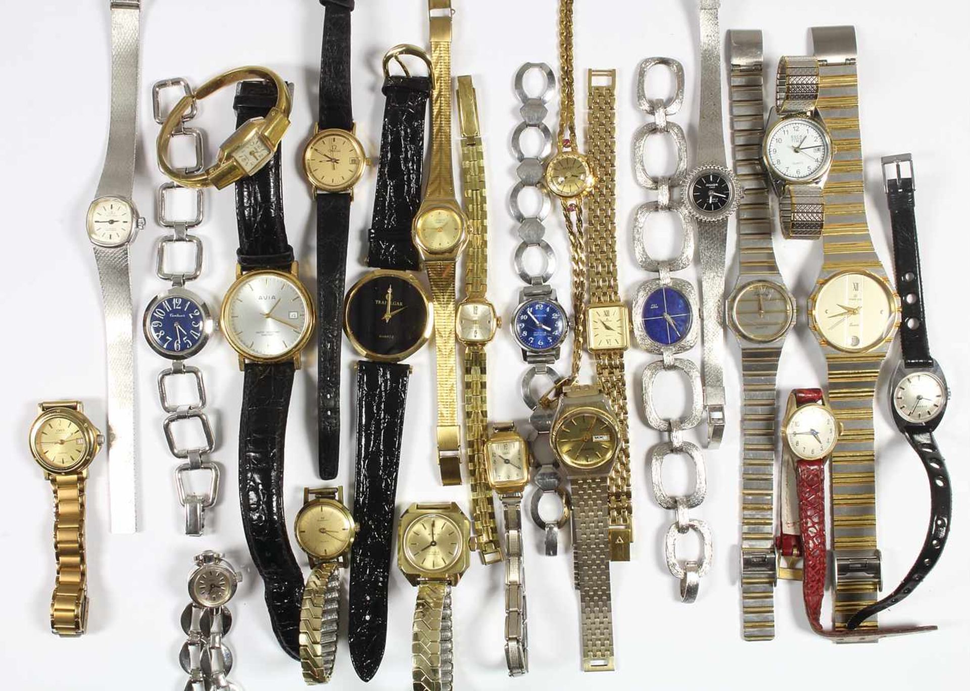 Lot Damen-Armbanduhren 24 Stück, 1 "VINTAGE" Lotos, Silber 925/000; 2 "OSCO"; 2 "ANKER", 1