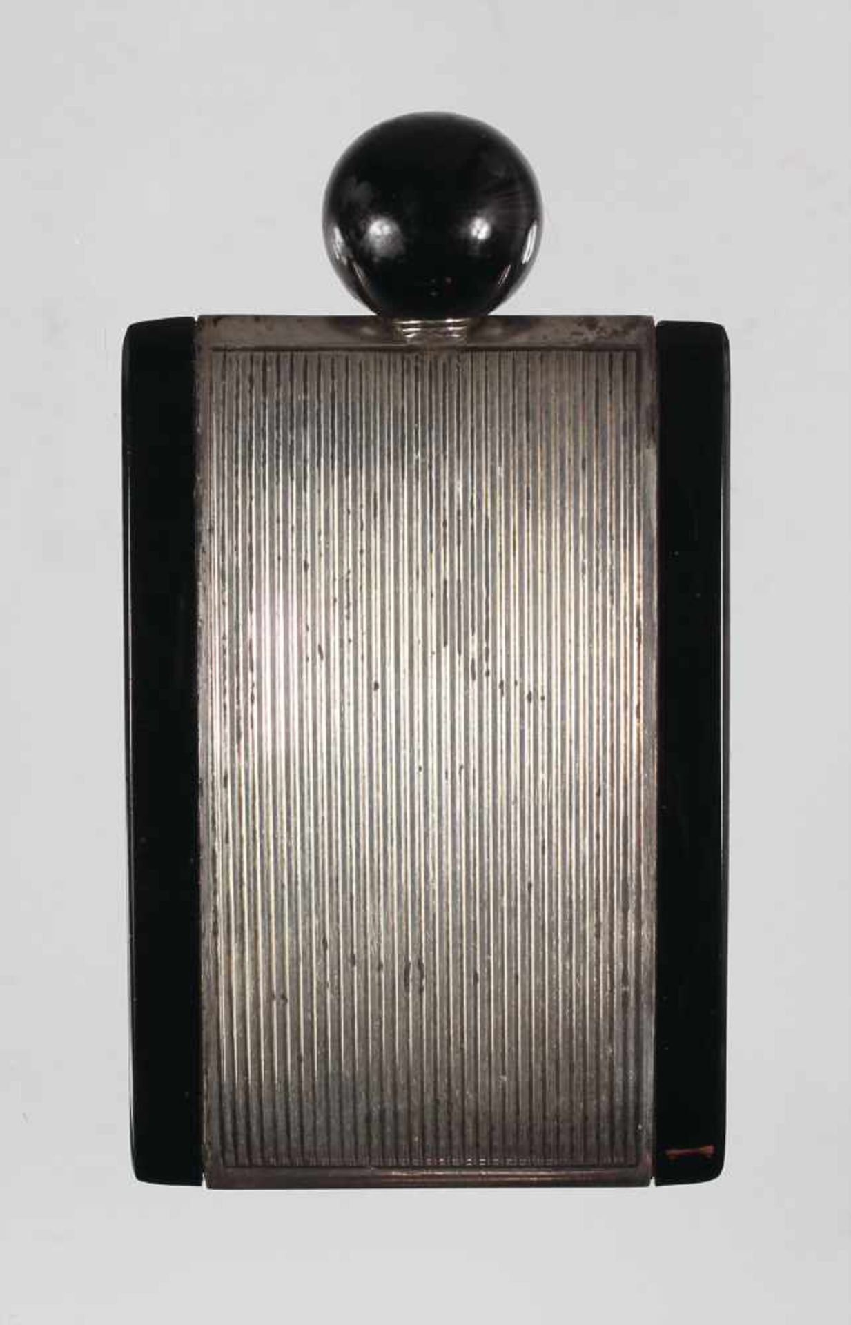 Parfum-Flacon, "ART-DECO" 1920/30er Jahre, Silber 835/000, sig. LIO ? (unleserlich),8521