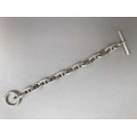 HERMES Paris made in France BRACELET "Chaîne d'Ancre" en argent 925 millièmes, douze maillons,