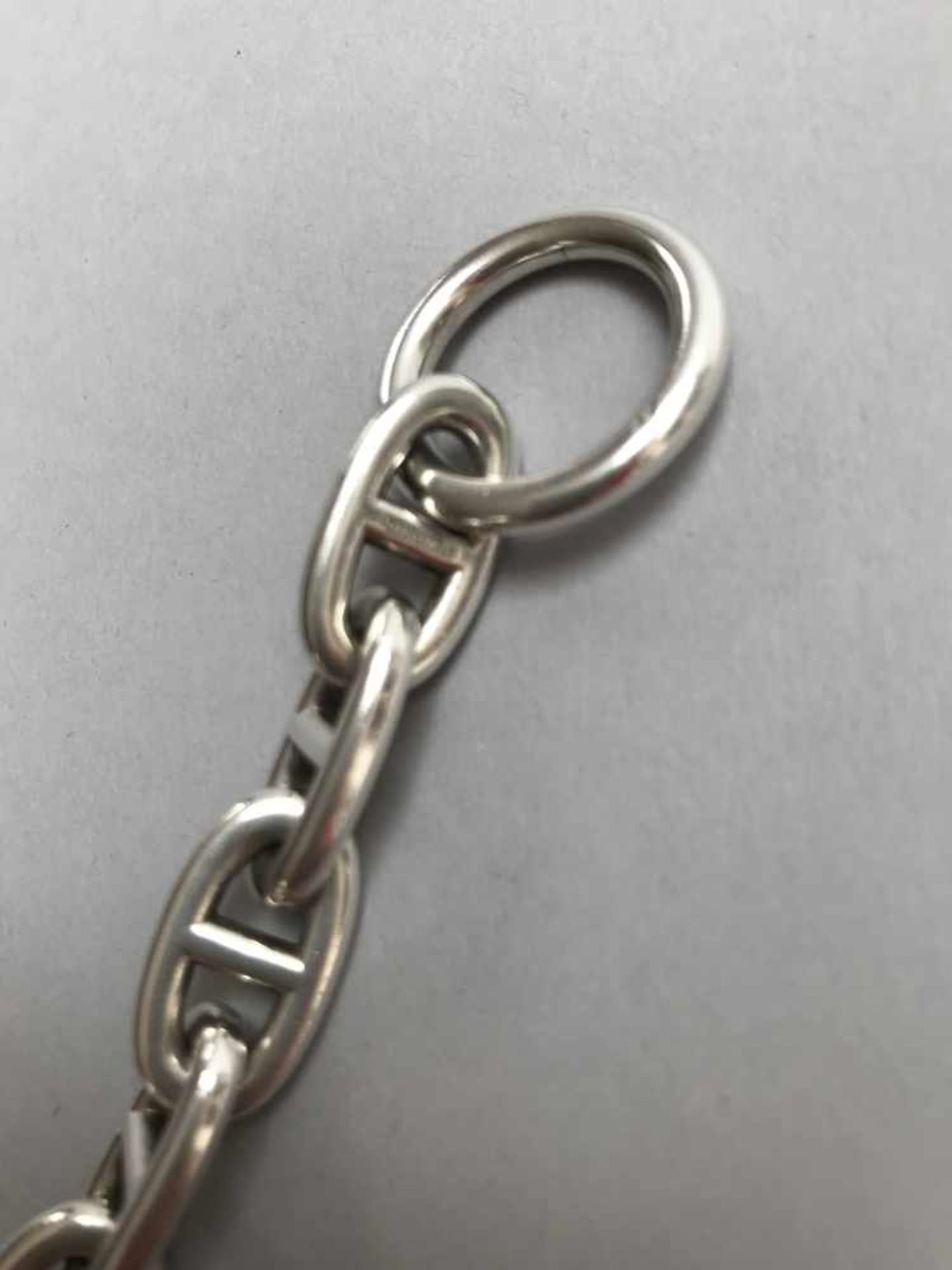 HERMES Paris made in France BRACELET "Chaîne d'Ancre" en argent 925 millièmes, douze maillons, - Bild 2 aus 2