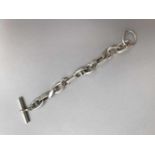 HERMES Paris made in France BRACELET mailles multiples en argent 925 millièmes, treize maillons,