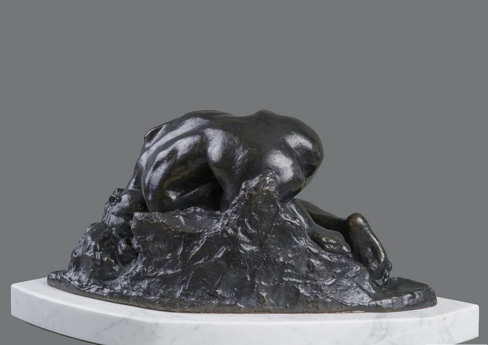 AUGUSTE RODIN (1840-1917), D'APRES - La Danaïde, modèle de 1885 - Bronze à la [...]