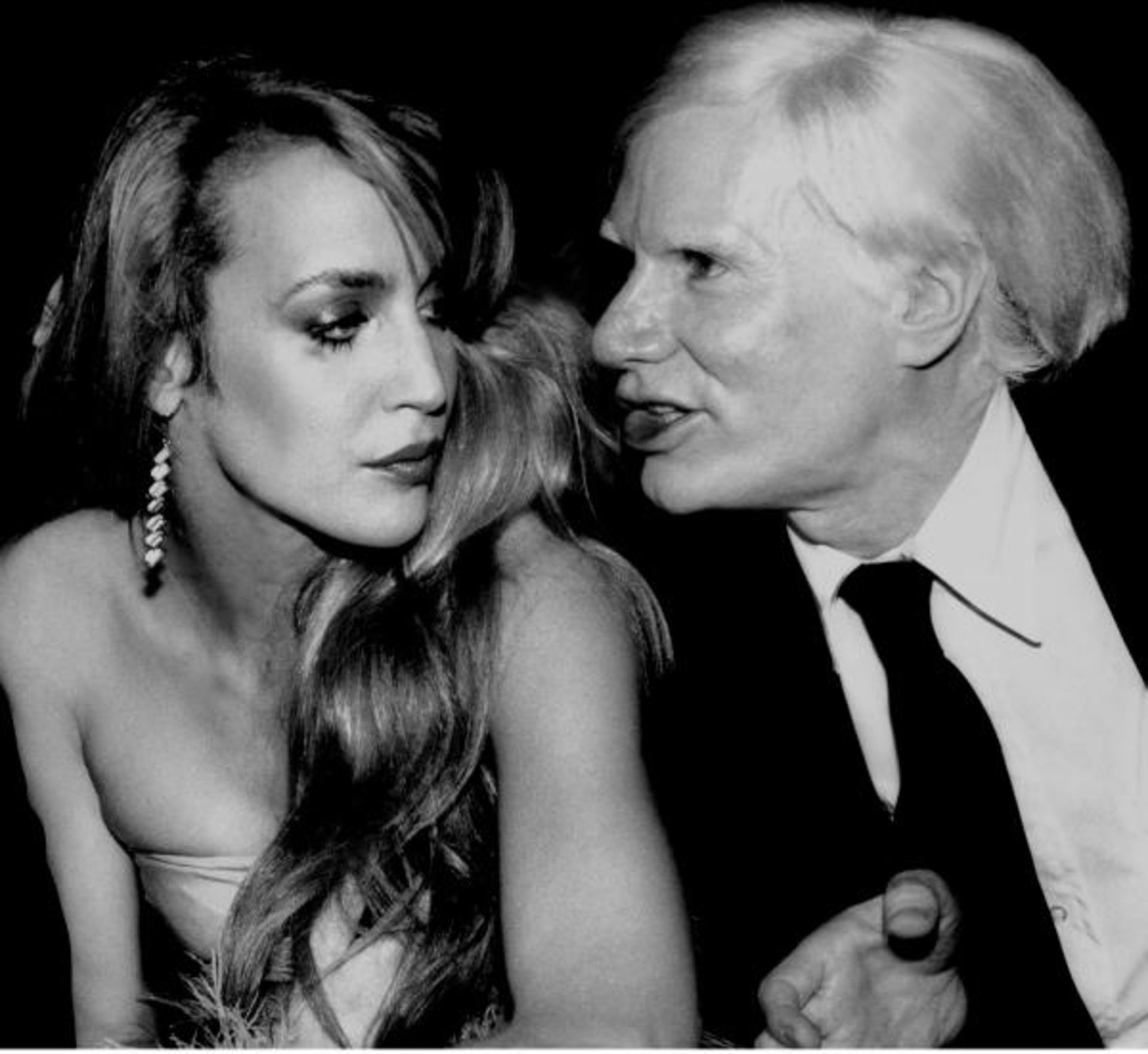 Rose HARTMAN (Née en 1937) - VINTAGE : JERRY HALL & ANDY WARHOL CONVERSING. - [...]