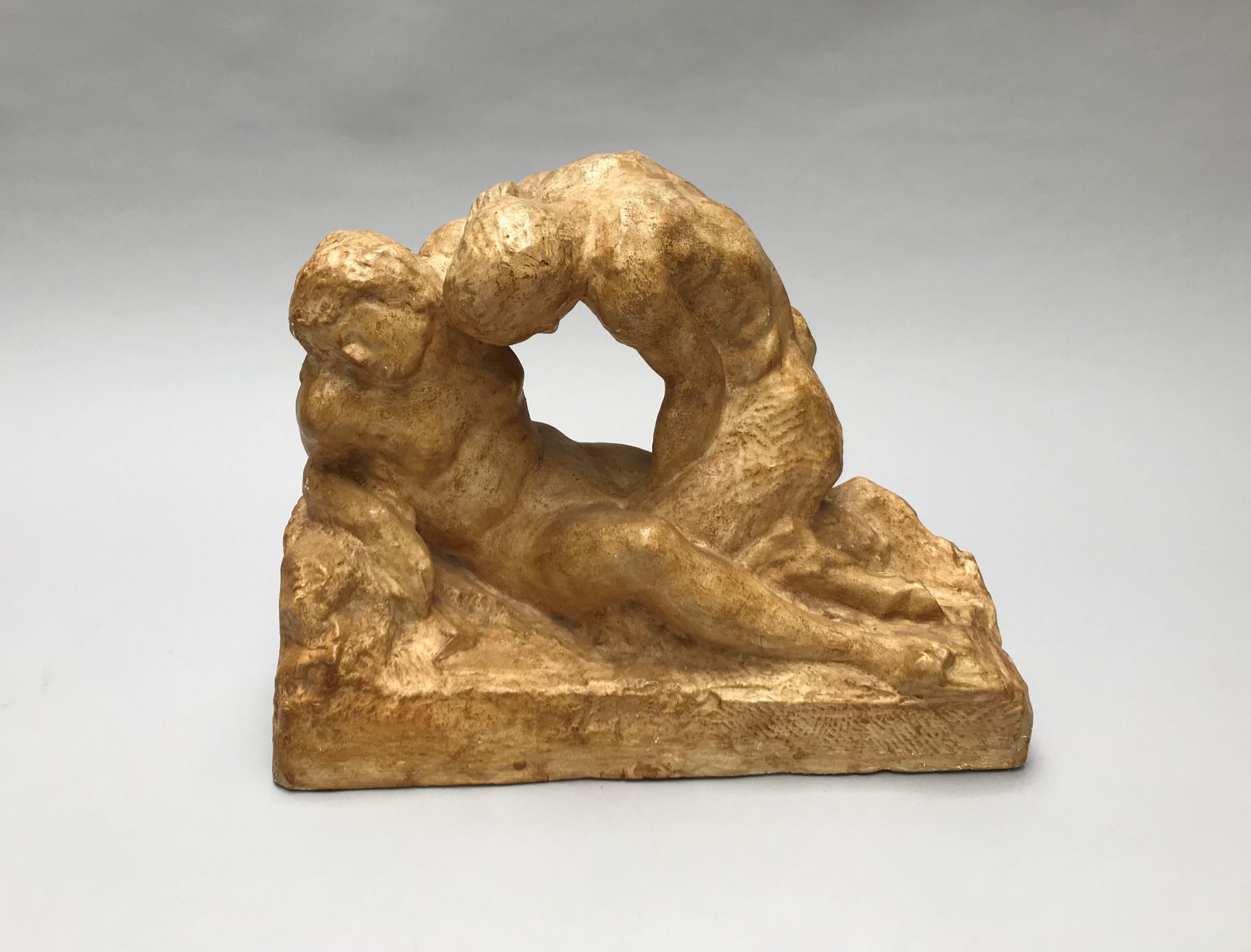 Théodore GERICAULT (1791-1824) - Satyre et nymphe, 1928 - Sculpture moulée en [...]