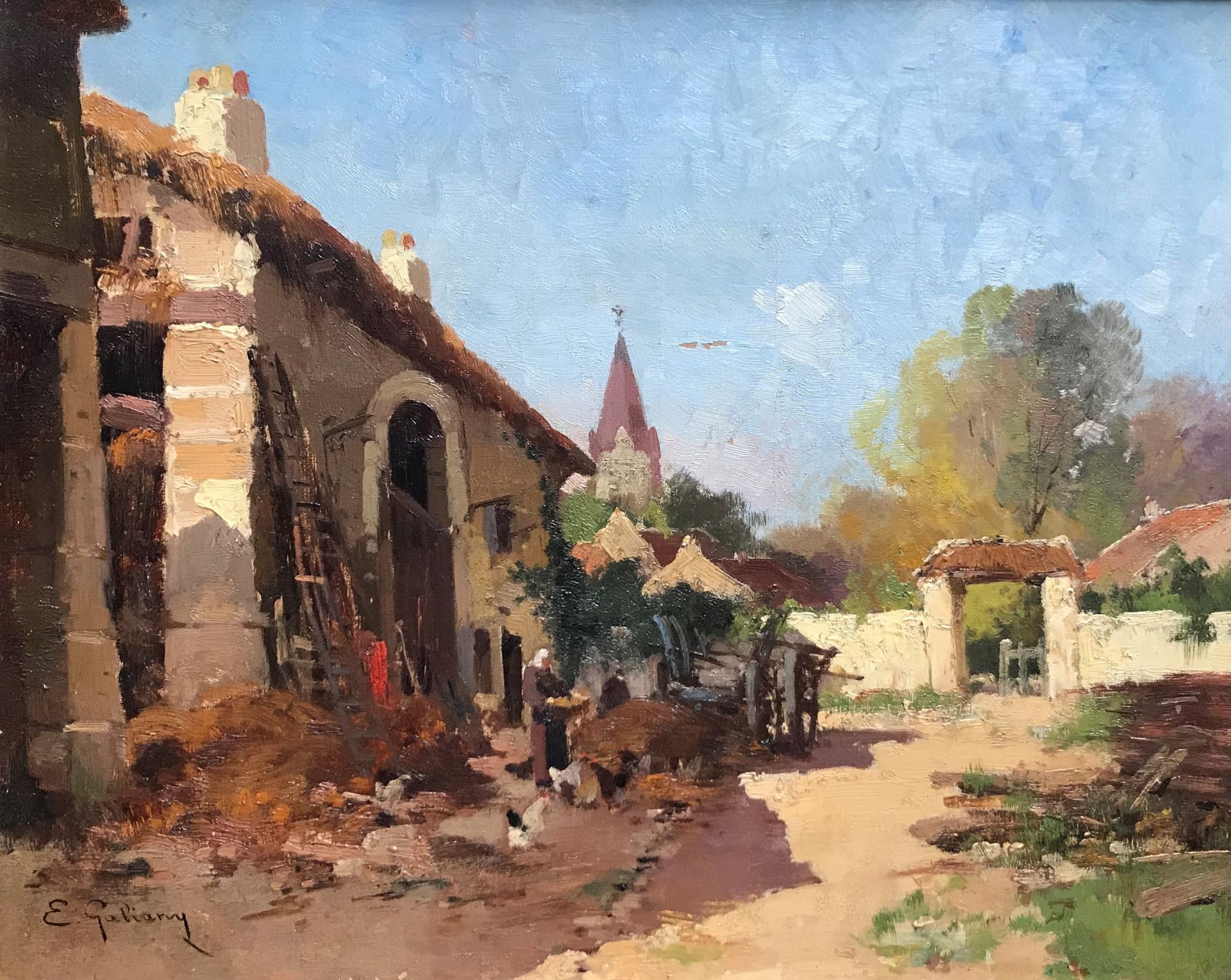 Eugène GALIEN-LALOUE (1854-1941) - sous le pseudonyme de E.Galiany - La ferme - [...]