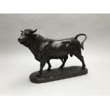 Isidore Jules BONHEUR (1827-1901) - Taureau debout - Bronze à patine brune , [...]