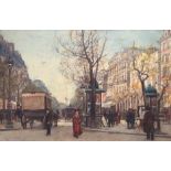 Léon ZEYTLINE (1885-1962) - Le boulevard de Bonne-Nouvelle au théâtre du Gymnase [...]