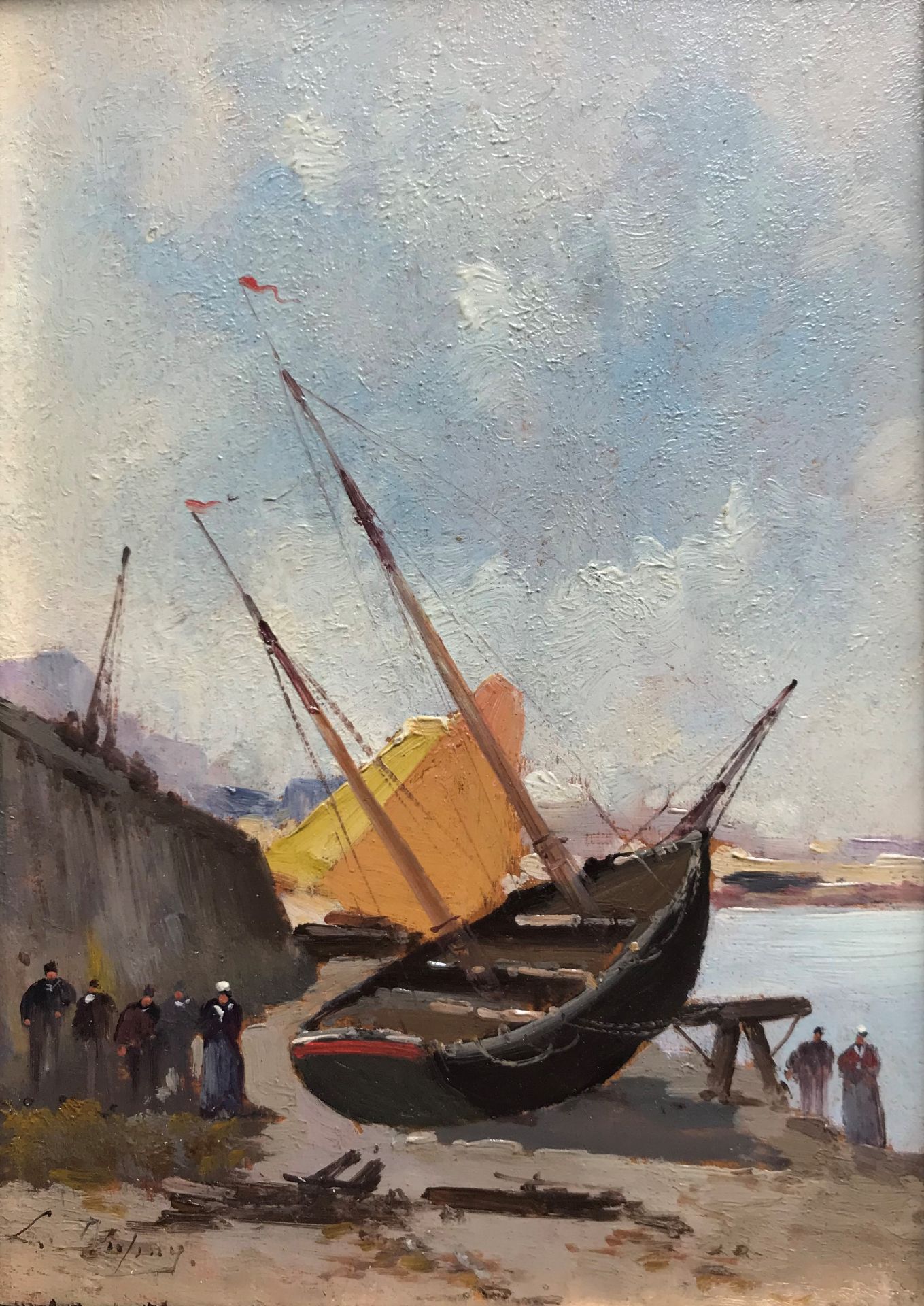 Eugène GALIEN-LALOUE (1854-1941) - sous le pseudonyme de L.DUPUY - Bateau à [...]