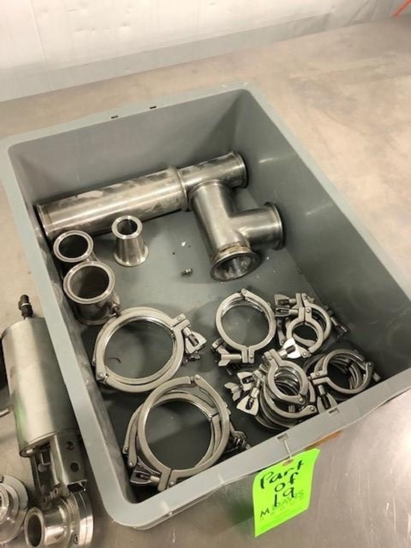 Lot of Assorted S/S Butterfly Valves, S/S Clamps, & S/S Reducers, Including (1) Air Actuated - Image 2 of 2