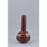 A Chinese Ching Dynasty ruby red glass vase. 19 cm