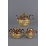 A set of three 19th Century Royal Doulton Lambeth