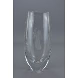 An Orrefors glass vase by Sven Palmqvist 22cm heig