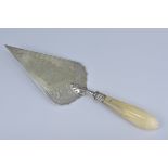 An English antique presentation trowel dated 13th