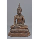 A Thai 19th century seated Buddha. 40cm (H)