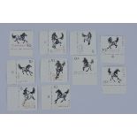 AA set of 10 mint condition China stamps dated 1978 'horses' unmounted with borders.