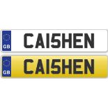 UK registered number plate registration CA15 HEN