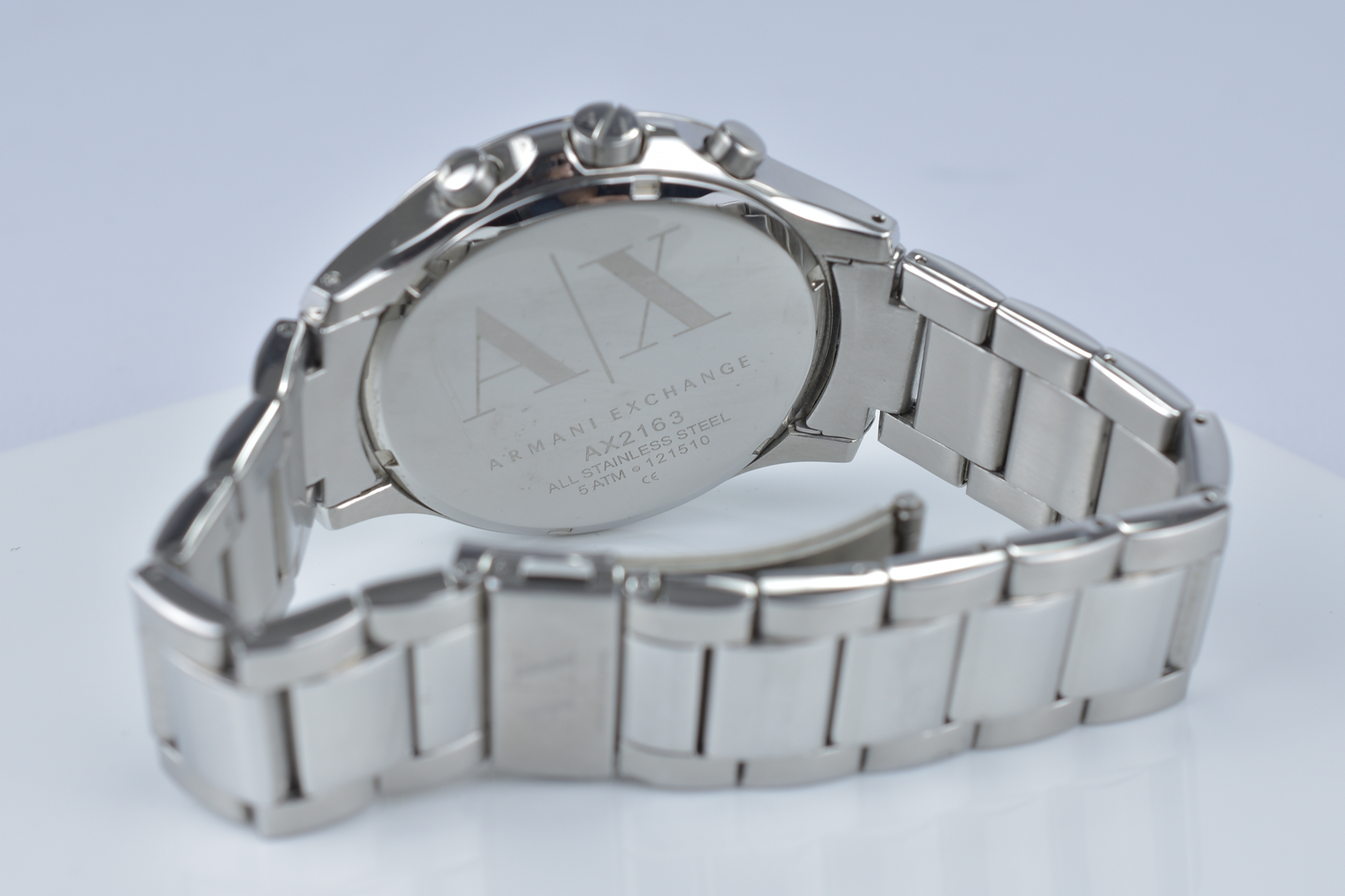 Armani Exchange chronograph stainless steel gentleman's watch. Ref. AX2163, quartz, 46mm. - Image 2 of 2