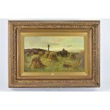 A framed oil on canvas 'Iona, Dun I'. John Miller dated 1879. 76cm x 55.5 cm with frame